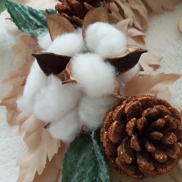 Fall Boho Wreath Farmhouse Boho Handmade Autumn - Picture 5 of 6